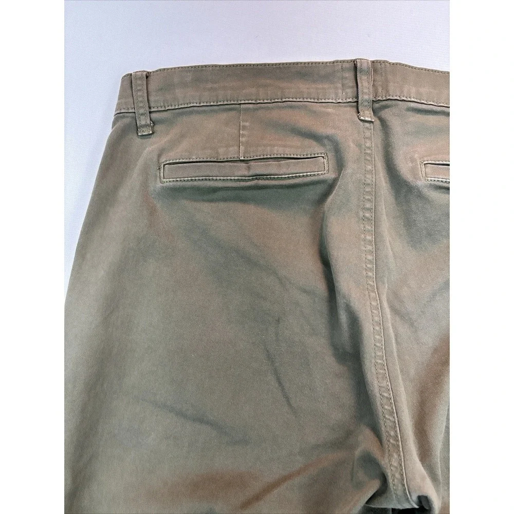 J.crew Women's Crop Pants Vintage Straight  Green High Rise Stretch Petites‎ 31P